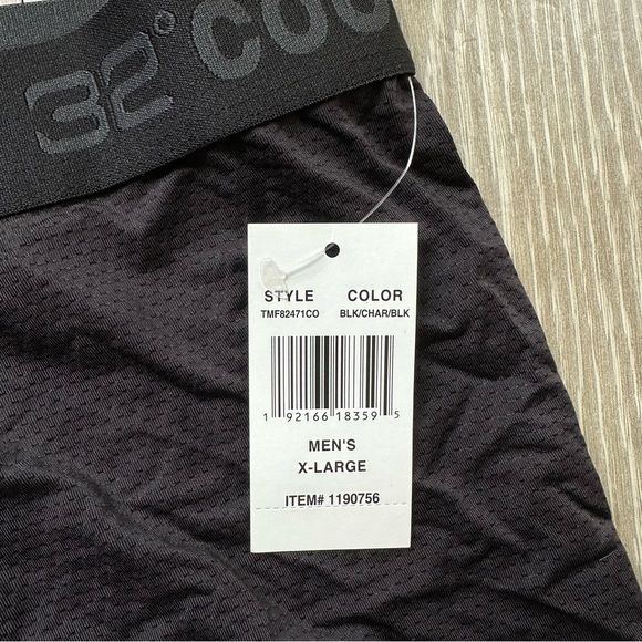 NWT 32 Degree’s Men’s Cool Active Mesh Boxer Brief Size XL Black - Picture 6 of 6